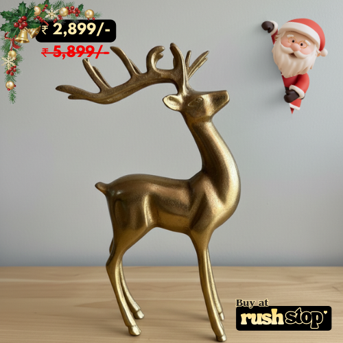 Brass Riendeer Table Decor