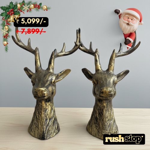 Gharnish Deer Head Sculpture Showpiece