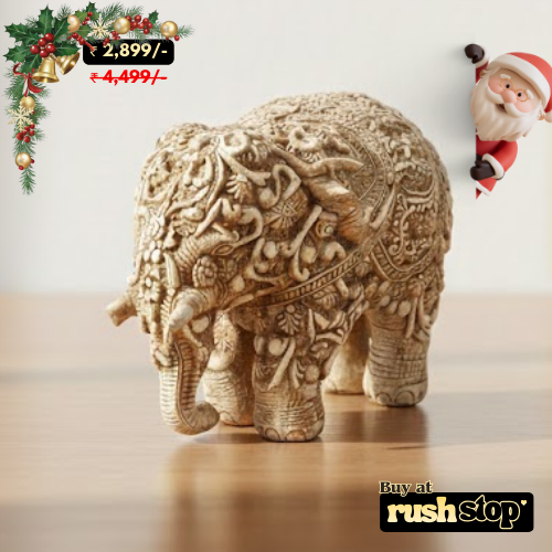 Handcarved Elephant Idol Showpiece