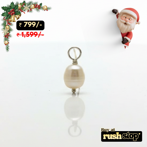 Lustrous Natural Freshwater Pearl Drop Charm