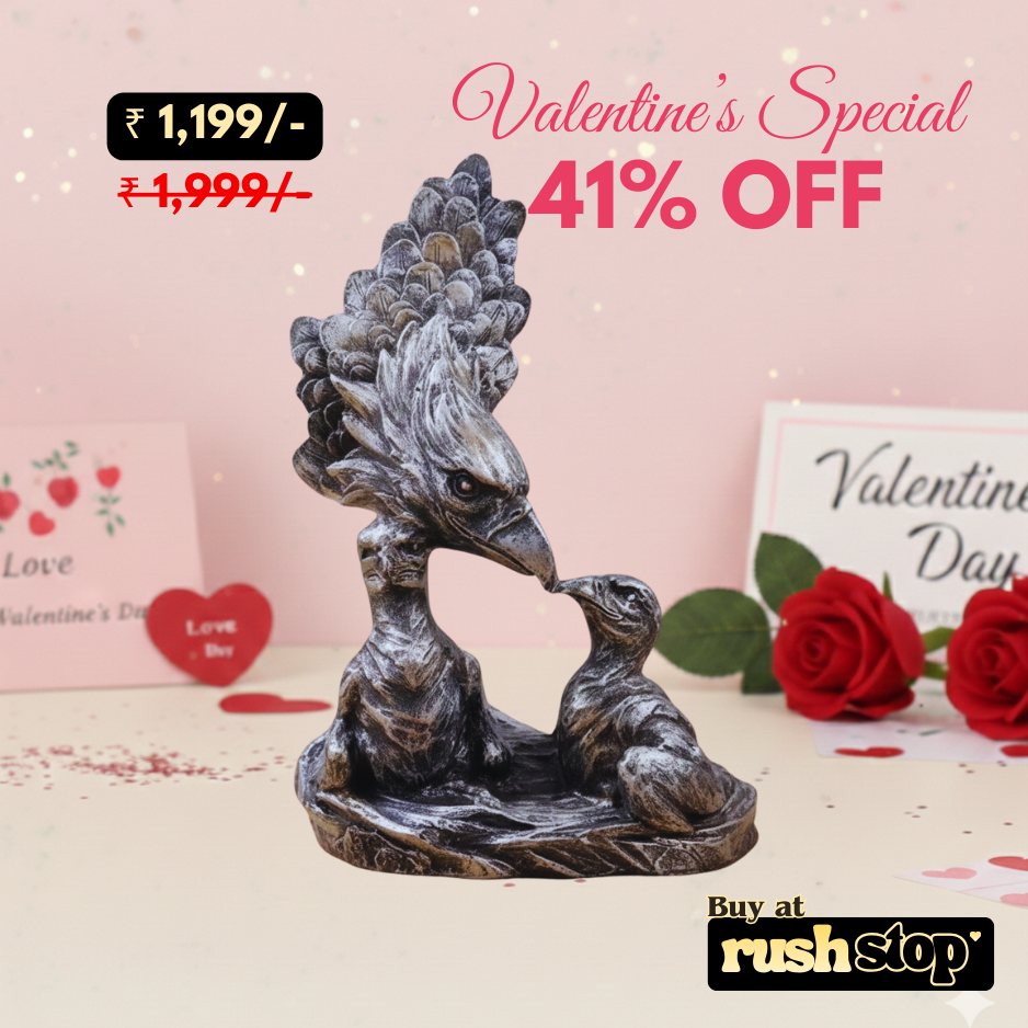 Imperial Eagle with Eaglet Sculpture