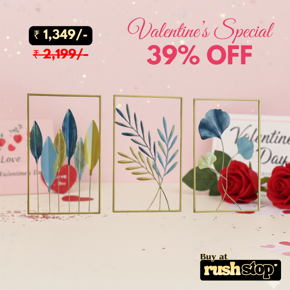 Modern Gold Leaf Metal Wall Art Set – Luxury Wall Decor