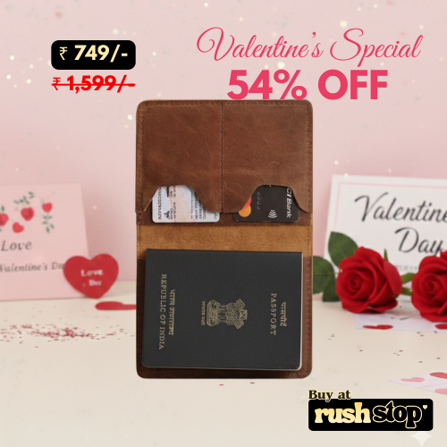 Premium Pure Leather Passport Cover & Travel Wallet