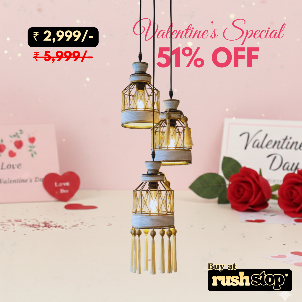 Vintage Hanging Pendant Ceiling Light