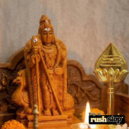 Sacred Lord Murugan Subramaniyaswamy Antique Statue