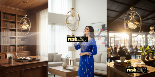 Artistic Golden Hanging Ceiling Lamp By RushStop