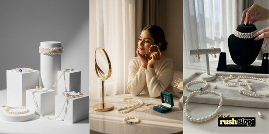 Pure Natural Fresh Water Pearl Jewelry by Rush stop