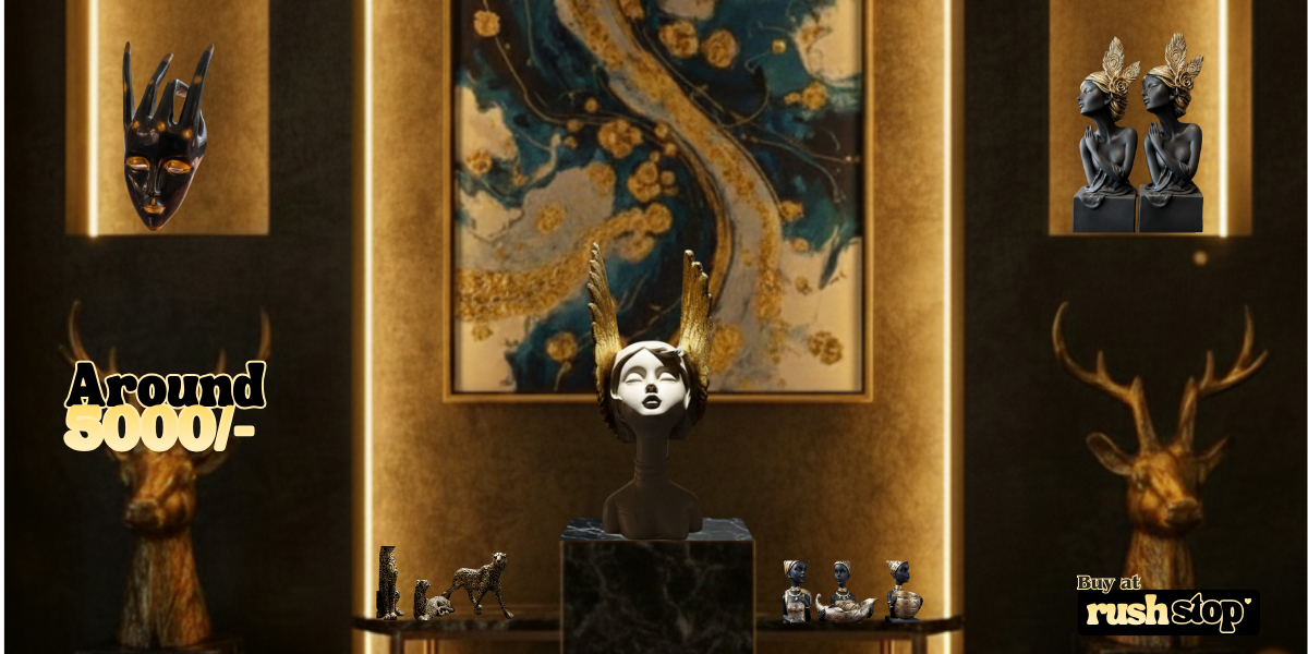 Home Decor Around ₹5000 | Luxury Resin Figurines & Statement Decor