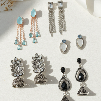 The Ultimate Earring Wardrobe Collection (Set of 5 Pairs)