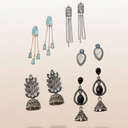 The Ultimate Earring Wardrobe Collection (Set of 5 Pairs)