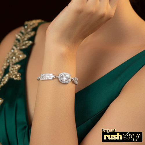 Elegant Crystal Statement Bracelet