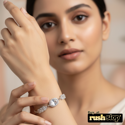 Elegant Crystal Statement Bracelet