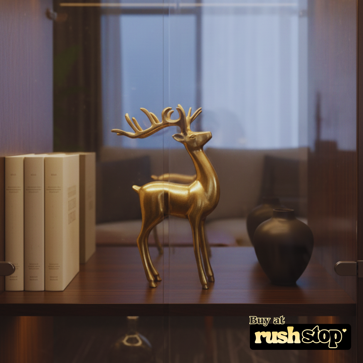 Brass Riendeer Table Decor