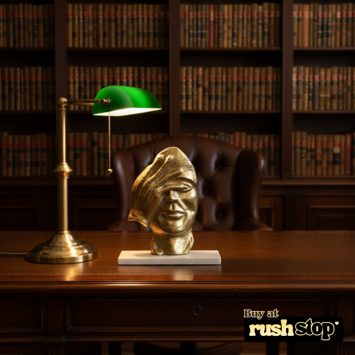 By-Silence-Golden-Thinker-Golden -Polyresin-Statue-RushStop