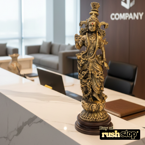 Handcrafted Goddess Radha Idol Sculpture