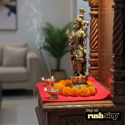 Handcrafted Goddess Radha Idol Sculpture