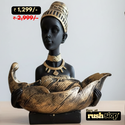 Handcrafted African Lady Sculpture