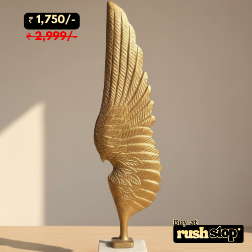 Angelic Wings Metallic Living Room Set