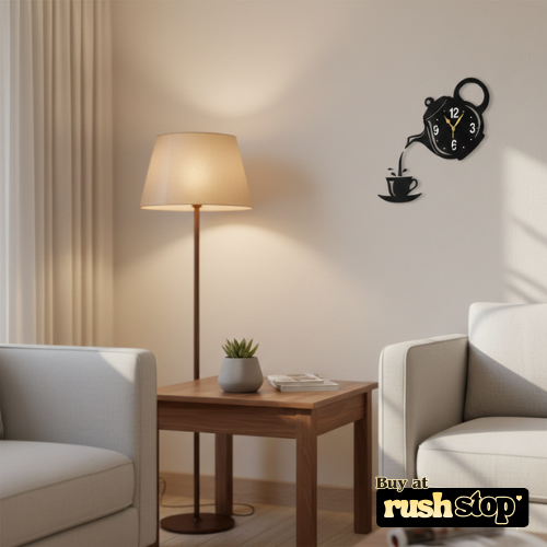 Artisan Hand-Carved Wooden Spindle Wall Clock