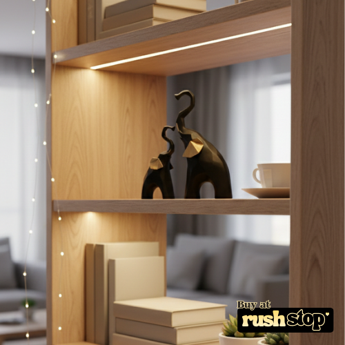 Black and gold geometric elephant figurine set modern decor