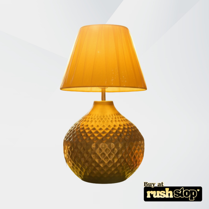 Designer resin sculpture wooden table lamp, handcrafted decor India – Rush Stop, free shipping home decor India.