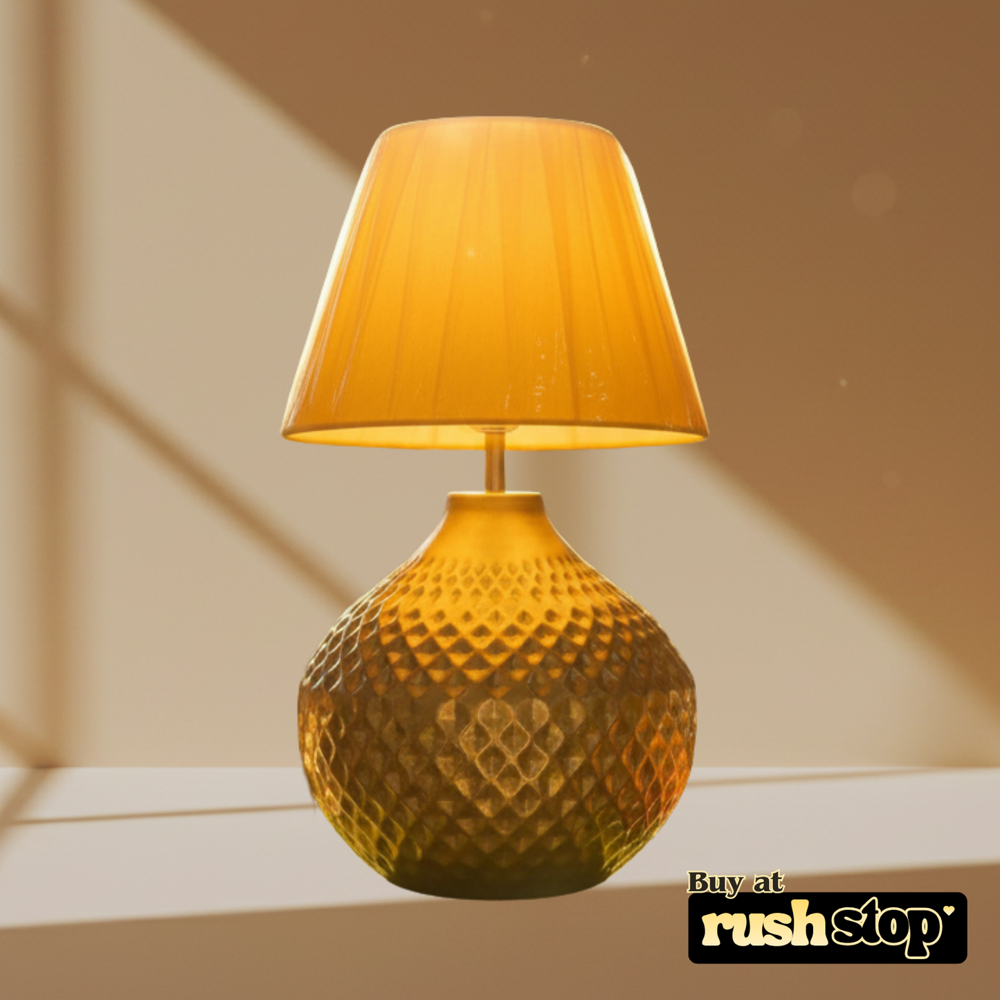 Designer resin sculpture Brass table lamp, handcrafted decor India – Rush Stop, free shipping home decor India.