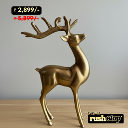 Brass Riendeer Table Decor
