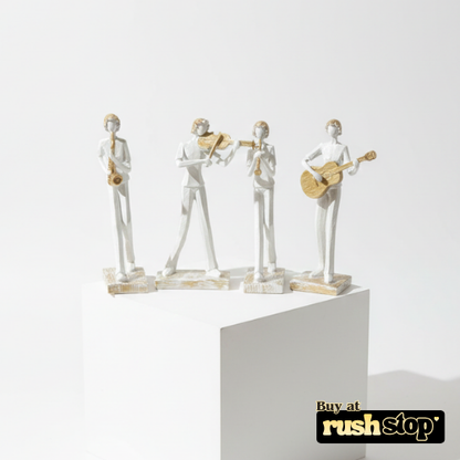 Contemporary Abstract Jazz Musician Sculptures