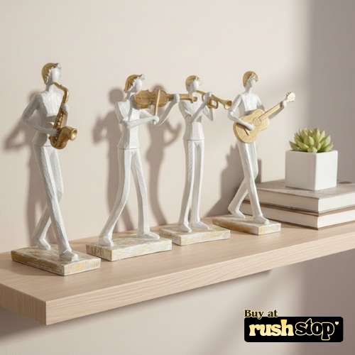 Contemporary Abstract Jazz Musician Sculptures