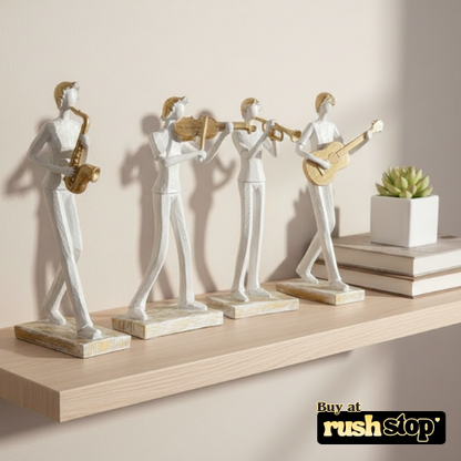 Contemporary Abstract Jazz Musician Sculptures