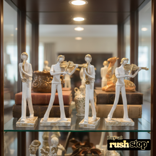 Contemporary Abstract Jazz Musician Sculptures