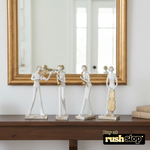 Contemporary Abstract Jazz Musician Sculptures