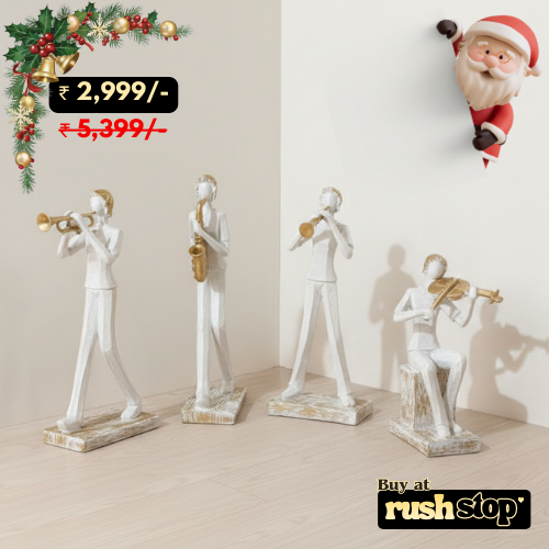 Contemporary Abstract Jazz Musician Sculptures