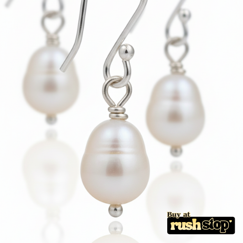 Elegant Natural Freshwater Pearl Drop Earrings