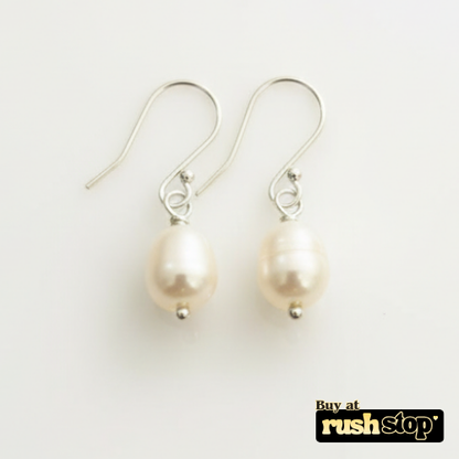 Elegant Natural Freshwater Pearl Drop Earrings