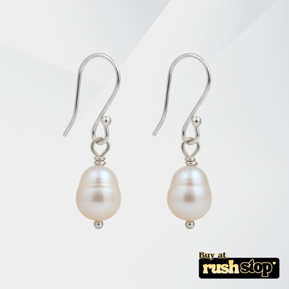 Elegant Natural Freshwater Pearl Drop Earrings