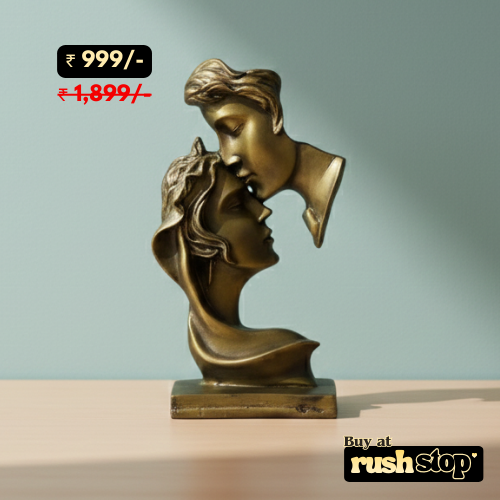 Eternal love bronze couple statue romantic home decor