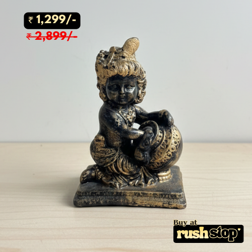 Handcrafted Bal Krishna Idol (Makhan Chor)