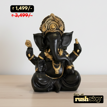 Majestic Polyresin Ganesha Idol Sculpture