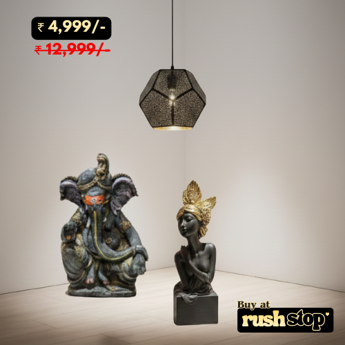 Home Blessings Decor Set – Fairy Figurine, Moroccan Lamp & Ganesha Murti (3 Items)