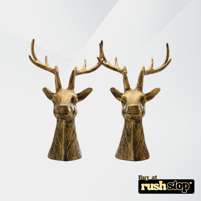 Luxury resin figurine deer showpiece, designer resin sculpture, resin home decor – Rush Stop.