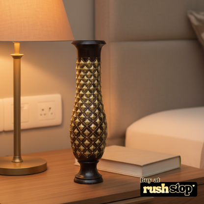 Hammered Gold Decorative Floor Vases