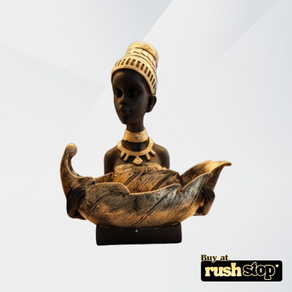 Designer resin sculpture African Lady