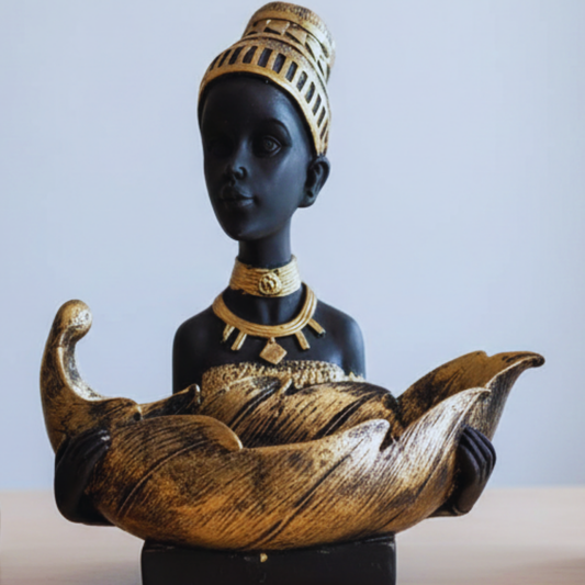 Handcrafted African Lady Sculpture
