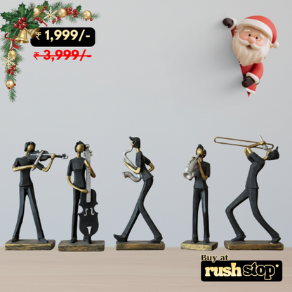 Handcrafted Musician Band Figurine Set