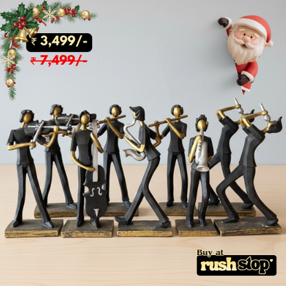 Handcrafted Musician Band Figurine Set