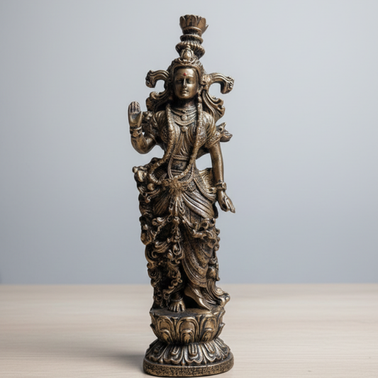 Handcrafted Goddess Radha Idol Sculpture