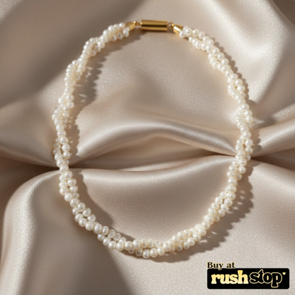 Lustrous Multi-Strand Freshwater Pearl Necklace