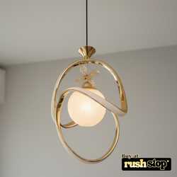 Artistic Golden Hanging Ceiling Lamp