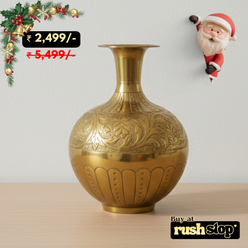 Luxury Handcrafted Brass Vase